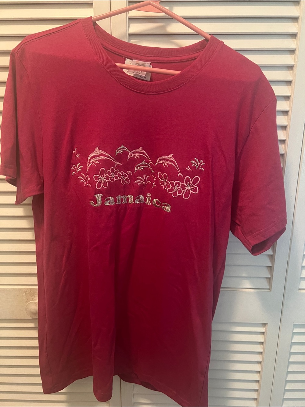#3164**Red 'Jamaica' Graphic Kids T‑Shirt